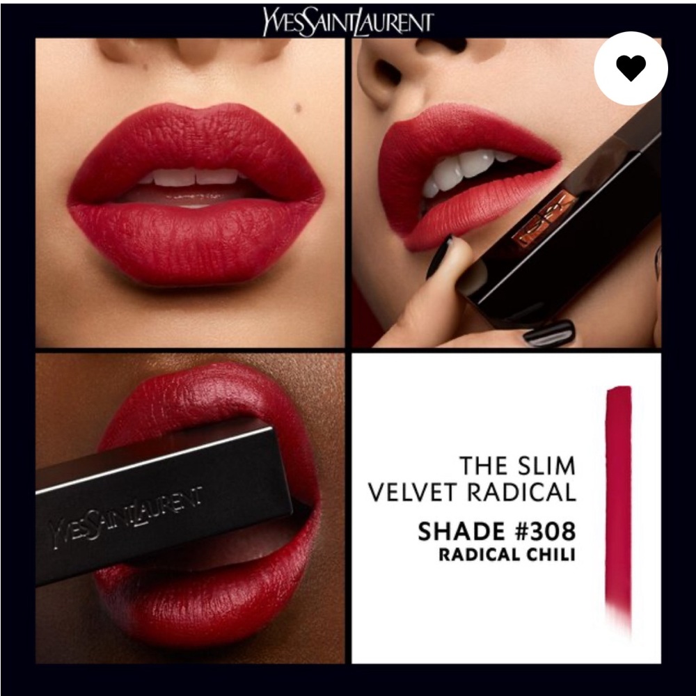 Yves Saint Laurent THE SLIM VELVET RADICAL MATTE LIPSTICK 308 Radical Chili